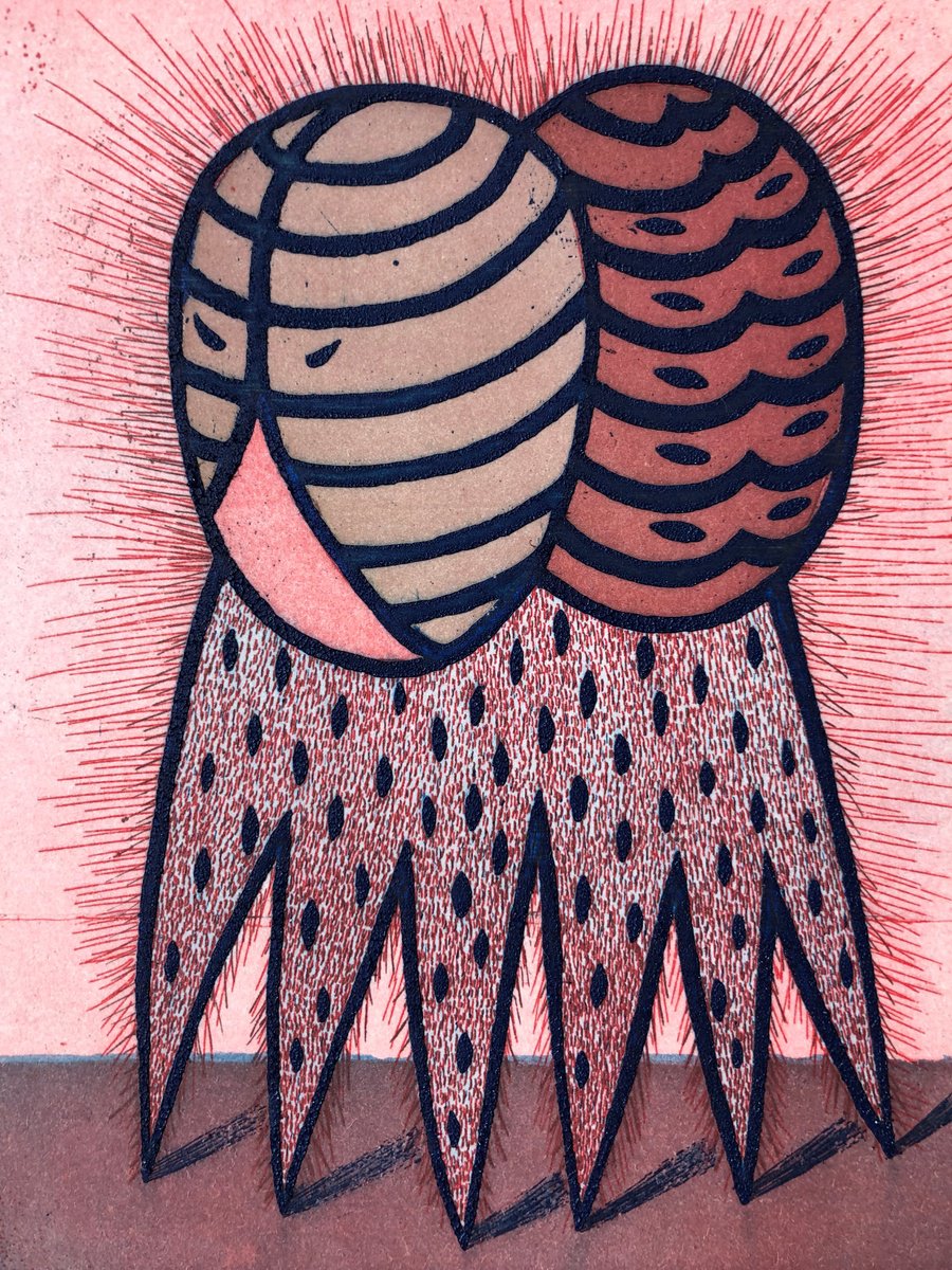 Graphic Portrait Etchings & Engravings By Katya Timoshenko, 8 X 10", Peltweaver, Original Artwork