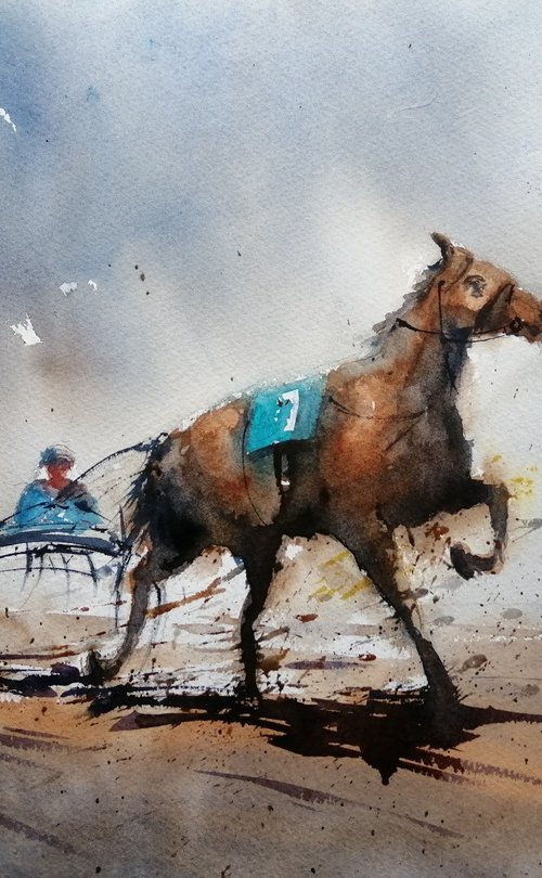 the horse race 35 by Giorgio Gosti