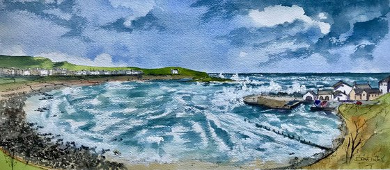 Stormy seas at Portballintrae