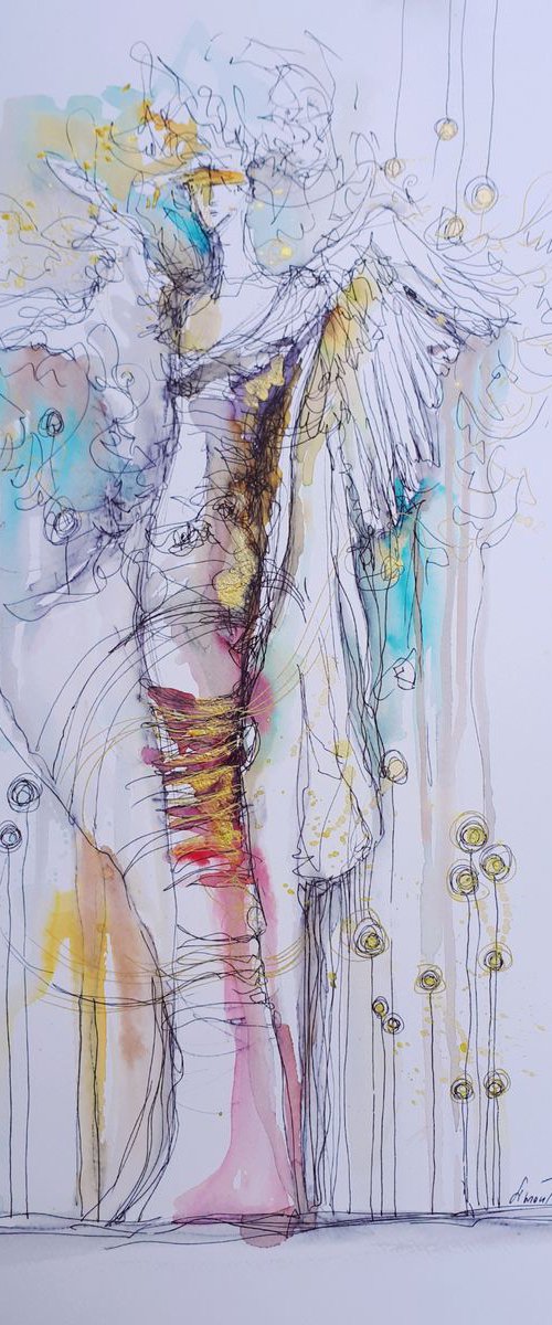 Angel Gribouillage by Simon Tünde