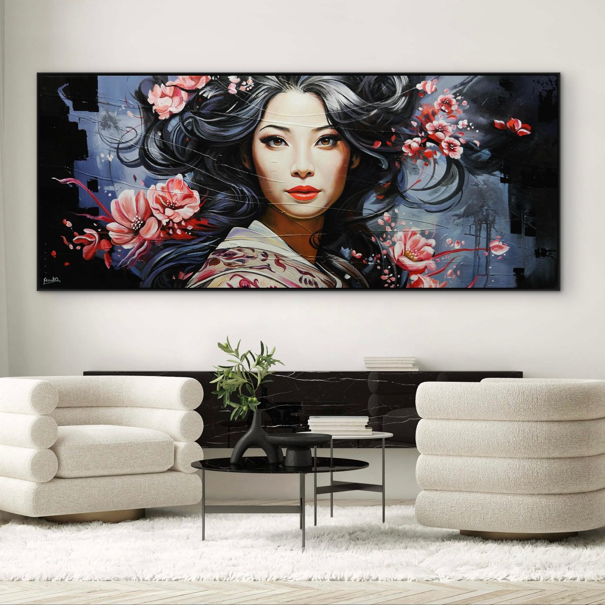  Kirei Beautiful By Franko, 96 X 41, Artwork For Sale On Artfinder