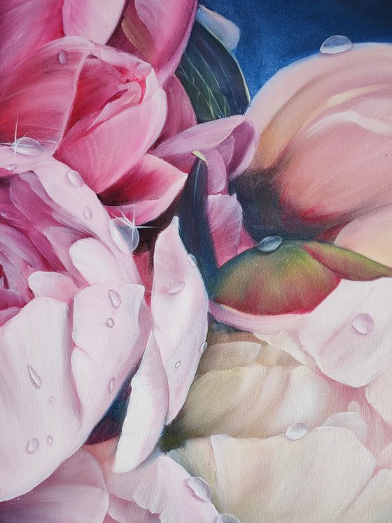 “Peony sunrise” 70/100cm