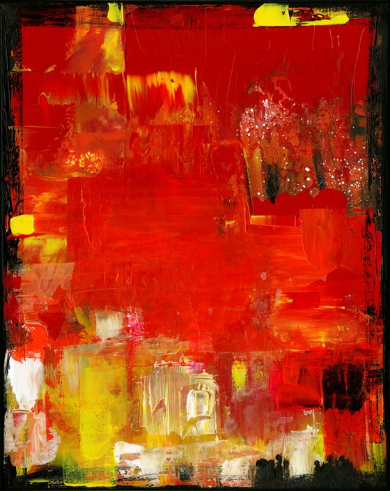 Passion Music - Abstract Painting by Kathy Morton Stanion