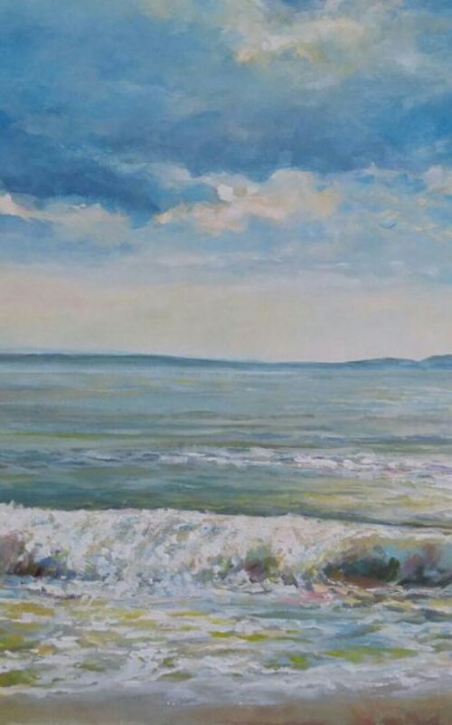 There on the far away shore 2 (24x36") by Alexander Koltakov