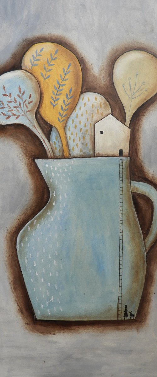 A world inside a plant vase by Silvia Beneforti