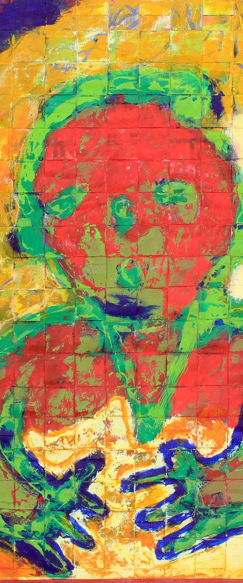 Red and green character by Gabo Mendoza
