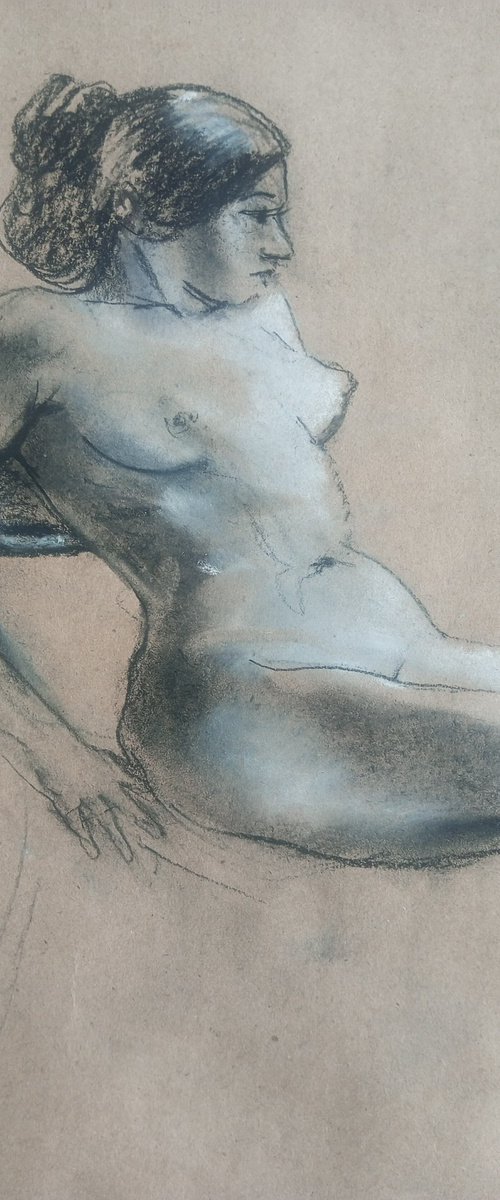 NUDE Suzy sketch 03-24/2 by Oxana Raduga