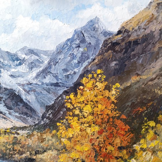 Landscape "Autumn in the mountains"