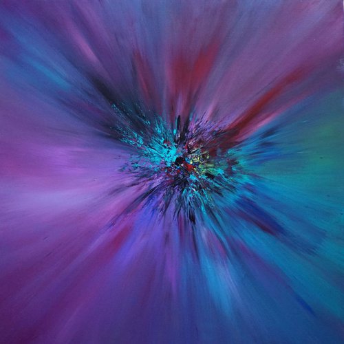 Turquoise Explosion 3 by Richard Vloemans