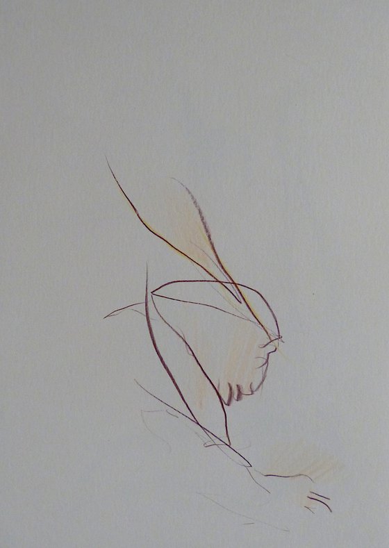Expressive minimalist sketch 1, 21x15 cm