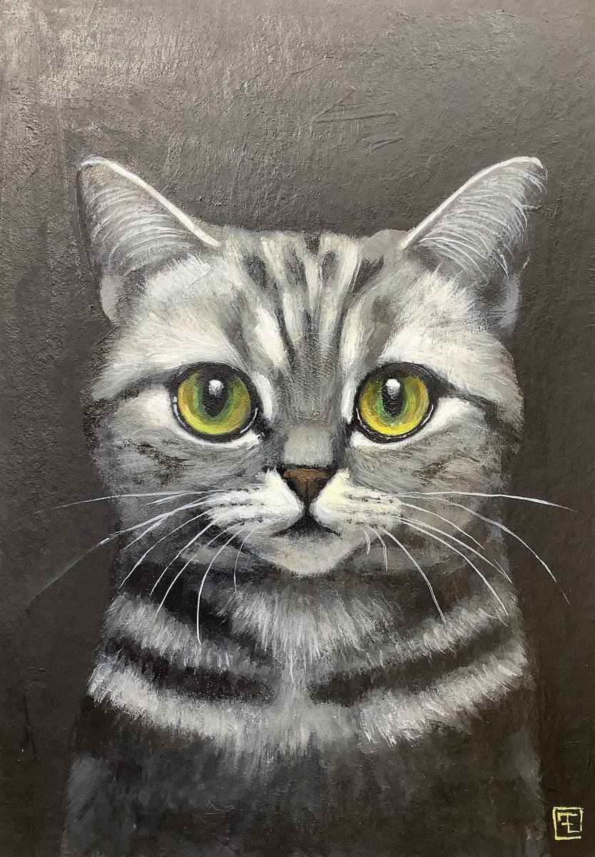 Acrylic Painting , Duke By Eva Fialka, 7 X 9, Artwork For Sale On Artfinder