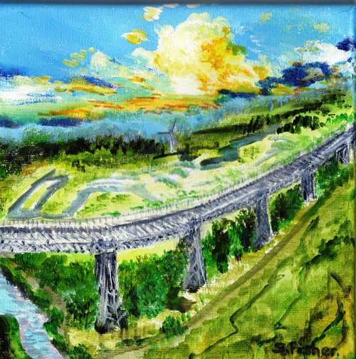 Bennerley Viaduct by Sandra Fisher
