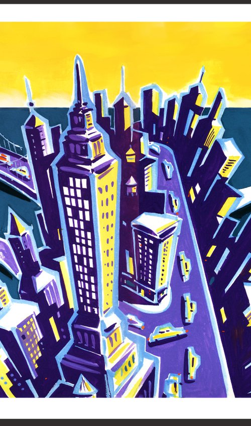 NEW_YORK-blue_and_yellow by André Baldet