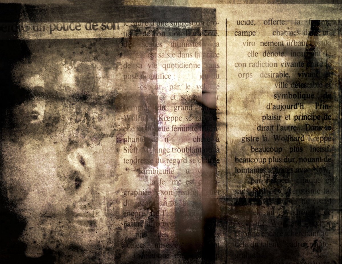 Surrealistic Portrait Giclee Print By Philippe Berthier, 26 X 20", F99......., Original Artwork