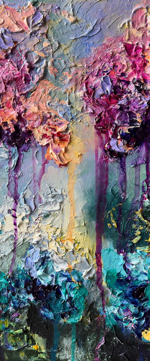 Rainbow Hydrangea I — Floral by Mily Art