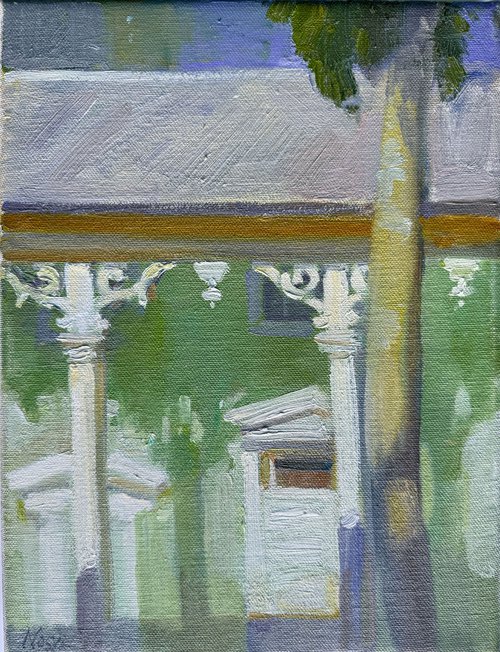Greenish House on William Street Key West, Florida by Nataliia Nosyk