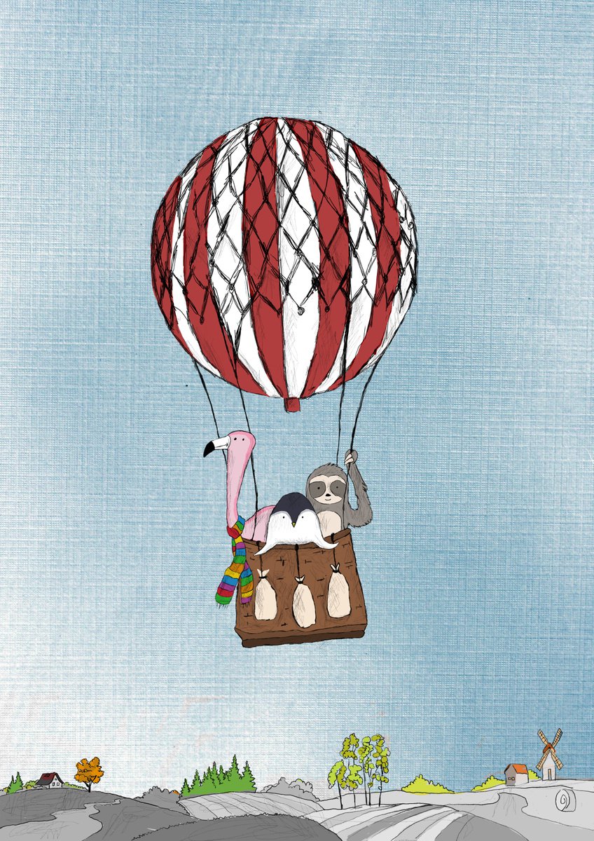 Balloon Ride by Indie Flynn-Mylchreest of MeriLine Art