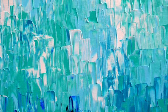 Relief Blue 34 - Large Abstract Marine, Ocean