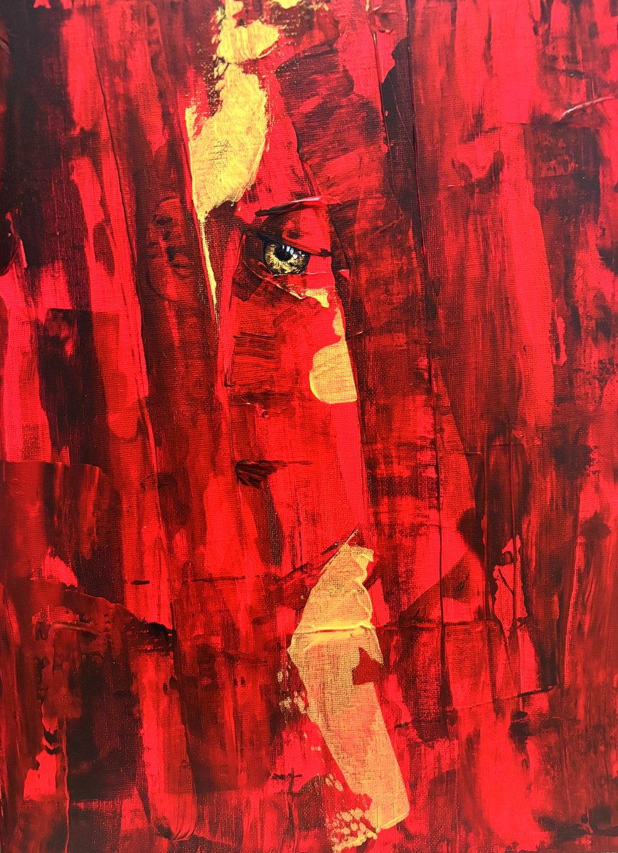 Sibel Kucukbingol | Original  Acrylic Painting | The Witness | 30 X 41Cm | Artwork For Sale On Artfinder
