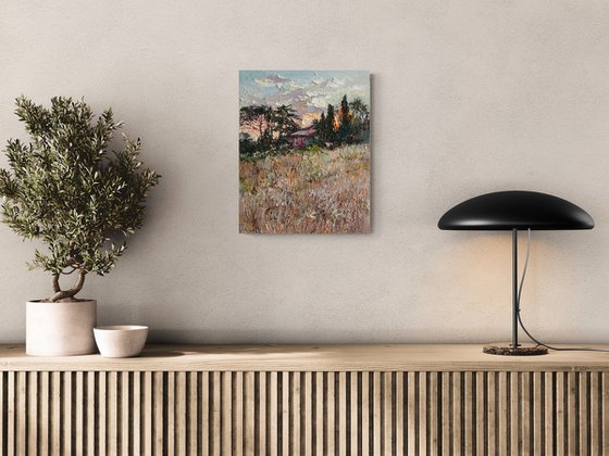 Italian Countryside at Sunset