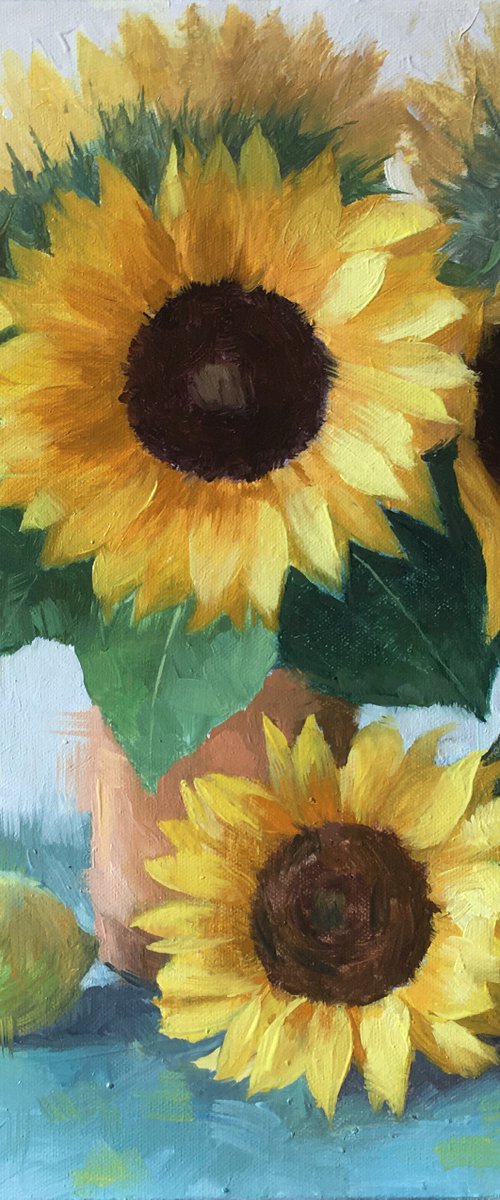 Sunflower Bouquet by Ling Strube