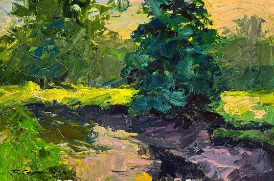 A Walk through the Evening Forest