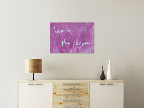 Love Is The Answer (pink)