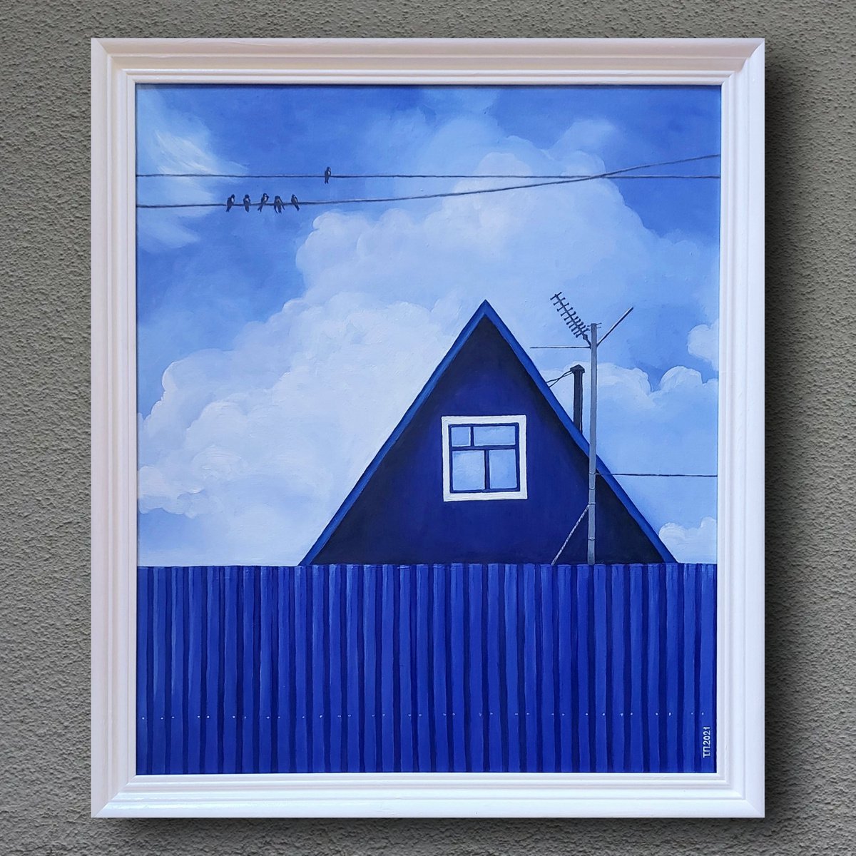 Blue house by Tatiana Popova