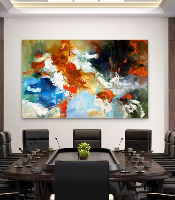 Turbulent frivolity of orange