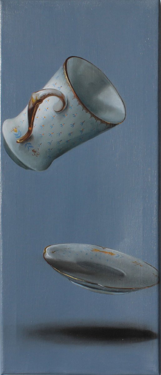 Photorealistic Still Life Oil Painting By Nicoletta Bagatti, 8 X 20", Cogli L