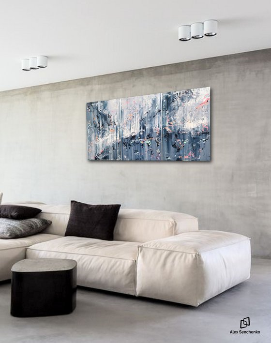 180x80cm. / Abstract triptych / Abstract 2276