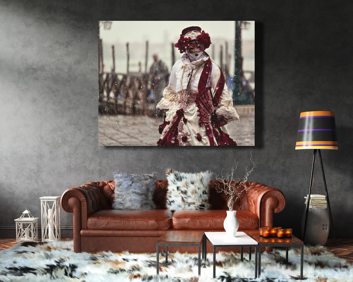 Photorealistic Cityscapes Photograph By Pavel Oskin, 54 X 43", The Mask, Original Artwork