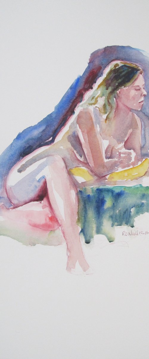 Seated female nude by Rory O’Neill