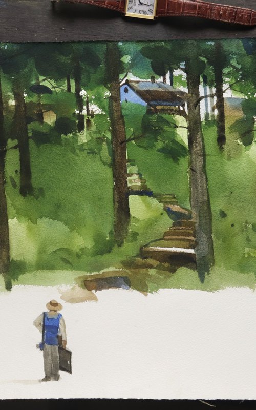 Observes & thinks of landscape by Prashant Prabhu