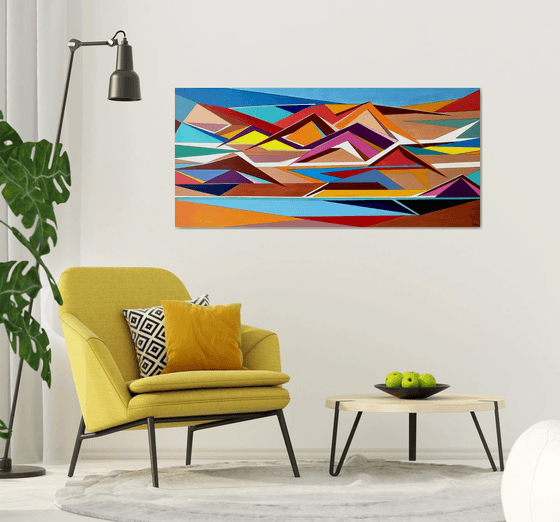 Geometric Desert- Extra larg
