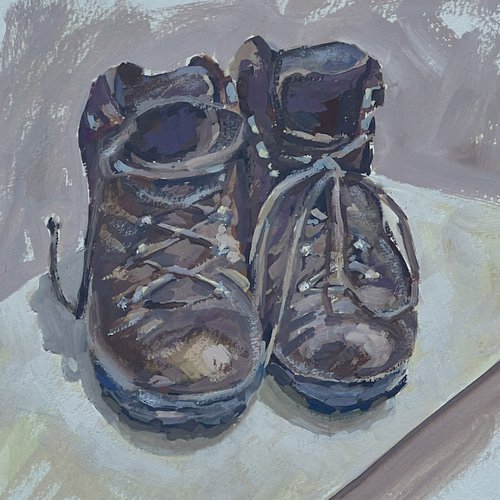 Walking boots by Louise Gillard