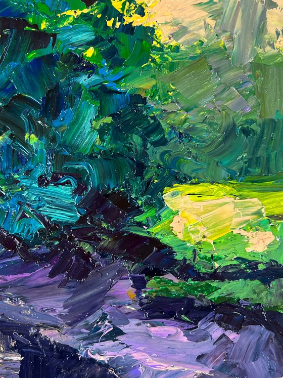 A Walk through the Evening Forest