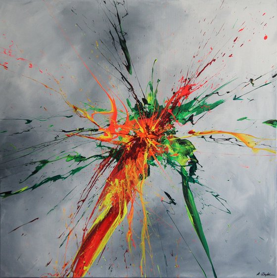 Luminous Bursts I (Spirits Of Skies 100066) (100 x 100 cm) XXL (40 x 40 inches)