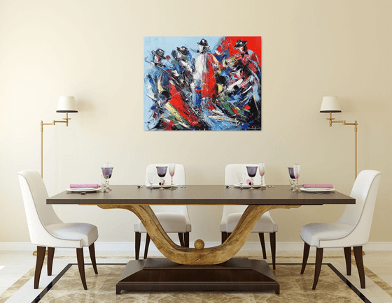 Jazz Band on Canvas