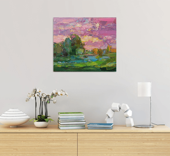 LANDSCAPE WITH STEEPLE
