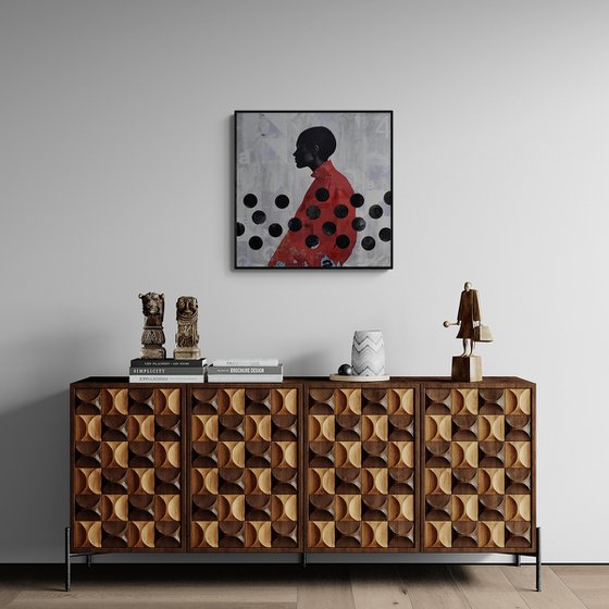 321_Silhouette in red and black