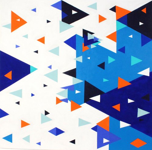 'exactly 85 triangles' by Lena László