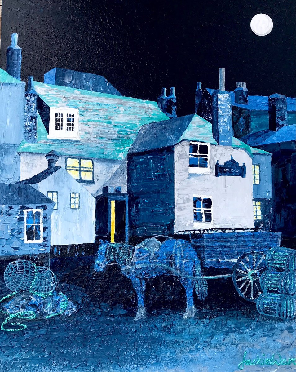  The Sloop, St. Ives Circa 1900 By Jackie Ward, 16 X 20, Artwork For Sale On Artfinder
