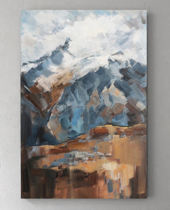 Oil painting Landscape Mountains