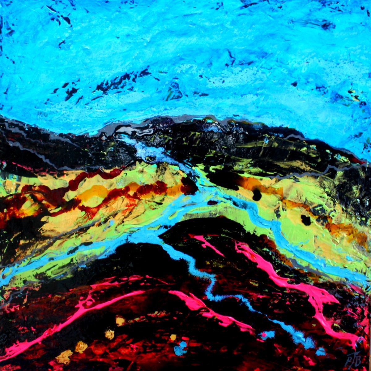 Spanish Landscape Ii By Paul J Best, 24 X 24, Artwork For Sale On Artfinder