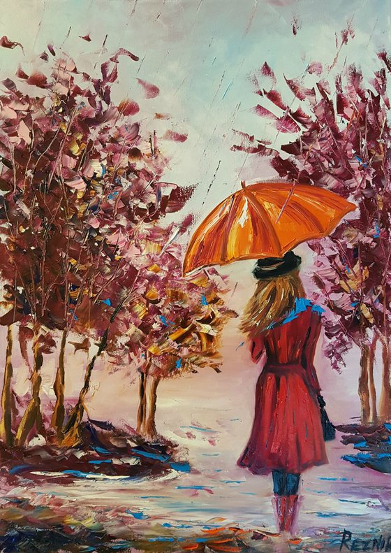 Lonely rainy promenade 50*70cm