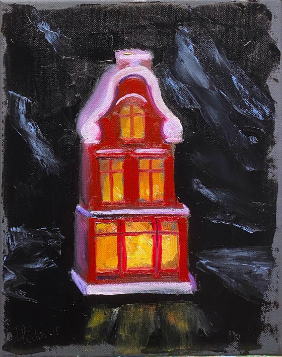 Dutch candle house, still life