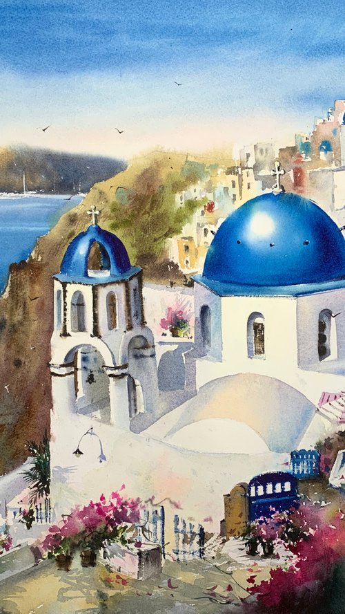 Santorini, Greece #4 by Eugenia Gorbacheva