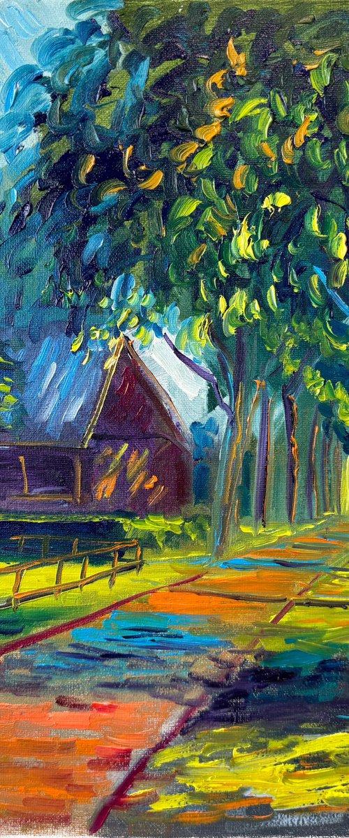 Dutch Countryside Alley at Sunset by Dmitry Fedorov
