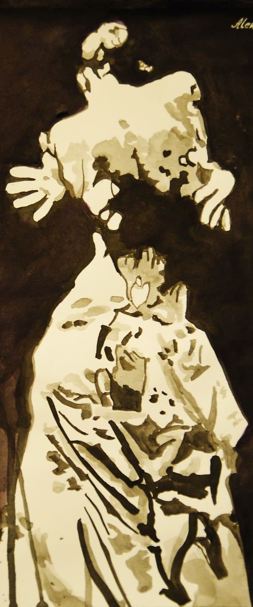 Contemporary dance IV /  42 X 29.7 cm by Alexandra Djokic
